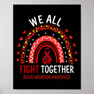Aneurysma Awareness, dass wir alle gemeinsam kämpf Poster
