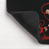 Aneurysma Awareness Elephant Faith Hope Liebe Sunf Mousepad (Ecke)