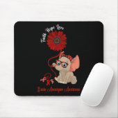 Aneurysma Awareness Elephant Faith Hope Liebe Sunf Mousepad (Mit Mouse)