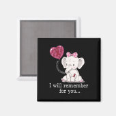 Aneurysma Awareness Elephant Magnet (Vorderseite/Rückseite)