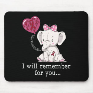 Aneurysma Awareness Elephant Mousepad
