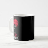 Aneurysma Awareness Gehirn Operation Supporter Gra Kaffeetasse (Vorderseite Links)