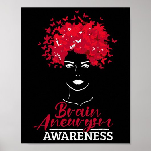 Aneurysma Awareness Gehirn Operation Supporter Gra Poster (Vorne)