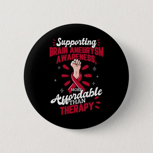Aneurysma Awareness ist Therapie Operation Support Button (Vorderseite)