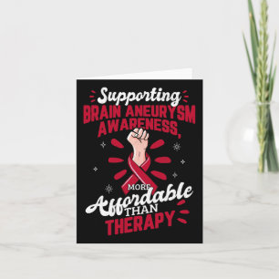 Aneurysma Awareness ist Therapie Operation Support Karte