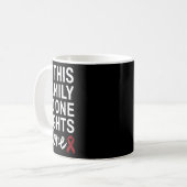 Aneurysma Awareness Ribbon Family Support Group Kaffeetasse (Vorderseite Links)