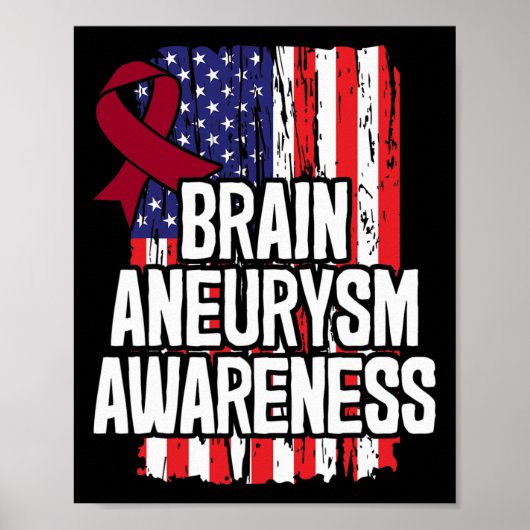 Aneurysma Awareness Ribbon Poster (Vorne)