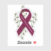 Aneurysma Awareness Ribbon Sticker (Blatt)