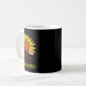 Aneurysma Awareness Sonnenblume Kaffeetasse (Vorderseite Links)