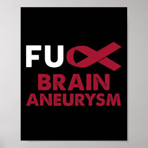 Aneurysma Awareness Support Survivor Gift Poster