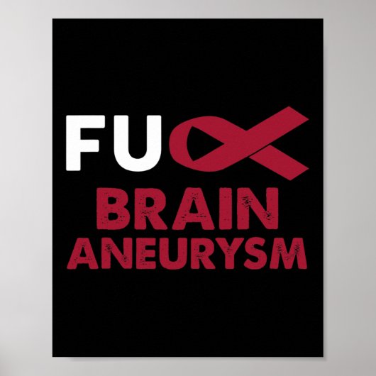 Aneurysma Awareness Support Survivor Gift Poster (Vorne)