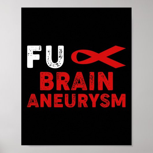 Aneurysma Awareness Support Survivor Poster (Vorne)