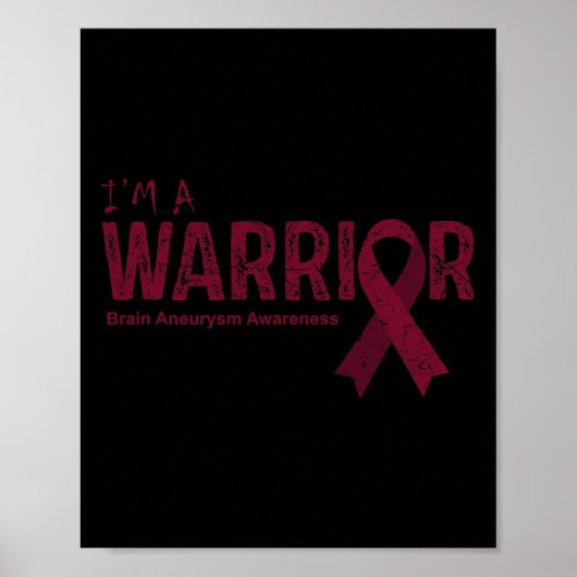 Aneurysma Awareness Warrior Poster (Vorne)