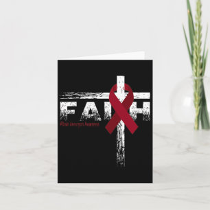 Aneurysma Bewusstsein Christliches Glaube und Kreu Karte