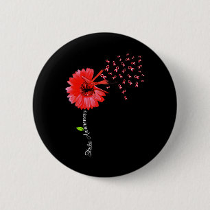 Aneurysma-Bewusstsein des roten Gehirns Button