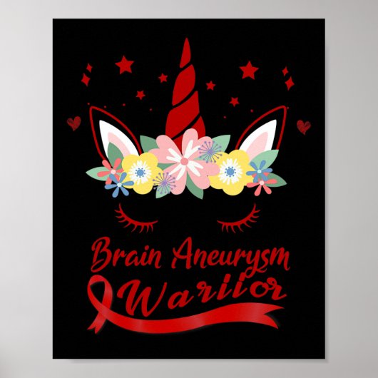 Aneurysma-Bewusstsein im Gesicht Poster (Vorne)