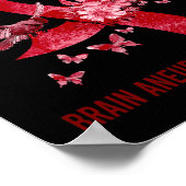 Aneurysma-Bewusstsein Poster (Ecke)