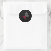 Aneurysma Krieger 1 Runder Aufkleber (Tasche)