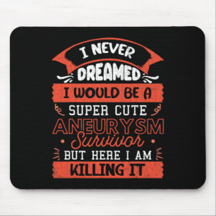 Aneurysma Survivor Gehirnbewusstsein Operation Gra Mousepad