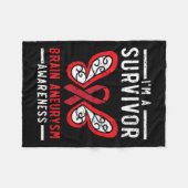 Aneurysma Survivor Medical Condition Aneurysma Awa Fleecedecke (Vorderseite (Horizontal))