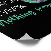 Aneurysma Survivor Nothing Scares Poster (Ecke)