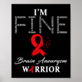 Aneurysma Warrior I'm Fine Poster (Vorne)