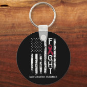 Aneurysma Warrior US Flag Schlüsselanhänger (Vorderseite)