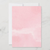 Anfahrende Babydusche Rosa Goldmädchen Valentinsta Einladung (Rückseite)