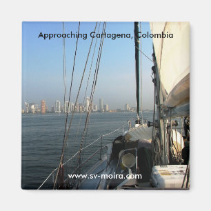 Anfahrt Cartagena, Kolumbien Magnet