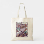Anfahrt Cartoon Tote Bag Tragetasche (Rückseite)