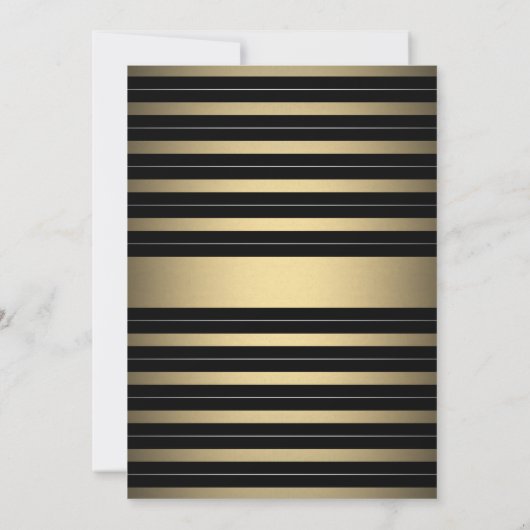 Anfahrt mit jedem Schwarz-Party und jedem Weißgold Einladung (Rückseite)