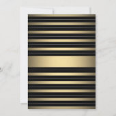 Anfahrt mit jedem Schwarz-Party und jedem Weißgold Einladung (Rückseite)