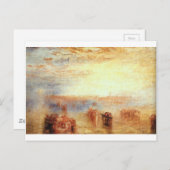 Anfahrt nach Venedig durch William Turner Postkarte (Vorne/Hinten)