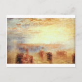 Anfahrt nach Venedig durch William Turner Postkarte (Vorderseite)