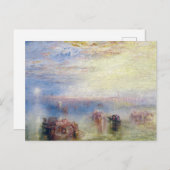 Anfahrt nach Venedig durch William Turner Postkarte (Vorne/Hinten)