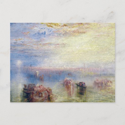 Anfahrt nach Venedig durch William Turner Postkarte (Vorderseite)
