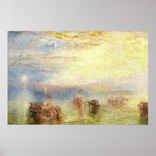 Anfahrt nach Venedig - William Turner Kunst Poster