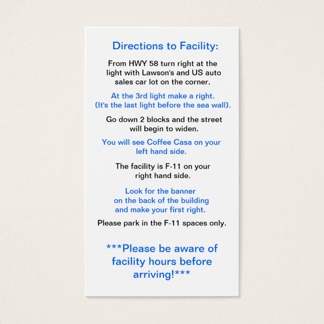 Anfahrt zur Einrichtung in Okinawa (Vorderseite)