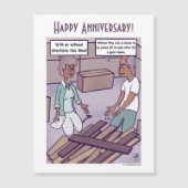 Anfahrtsskizze Cartoon Jubiläum Magnetkarte (Vorderseite)