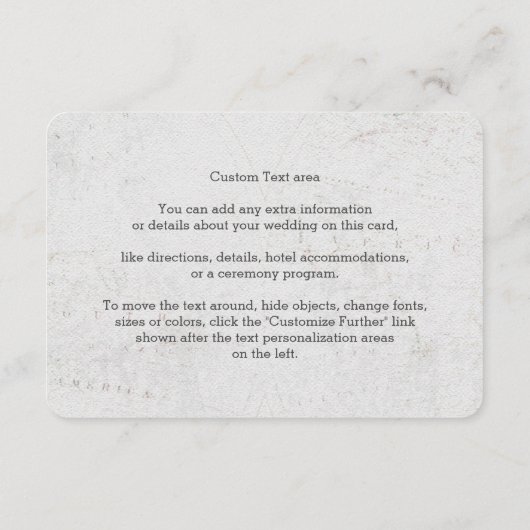 Anfahrtsskizze zur World Map-Hochzeit in Urlaubsor Begleitkarte (Rückseite)