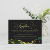 Anfahrtsskizzen für den grünen Schwarzen Empfang Begleitkarte (Stehend Vorderseite)