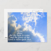 Anfall und Shine Postkarte (Vorne/Hinten)