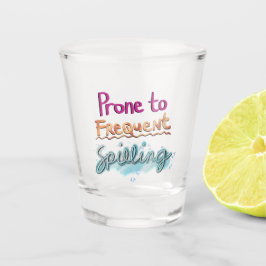 Anfällig für häufige Verschüttung Schnapsglas