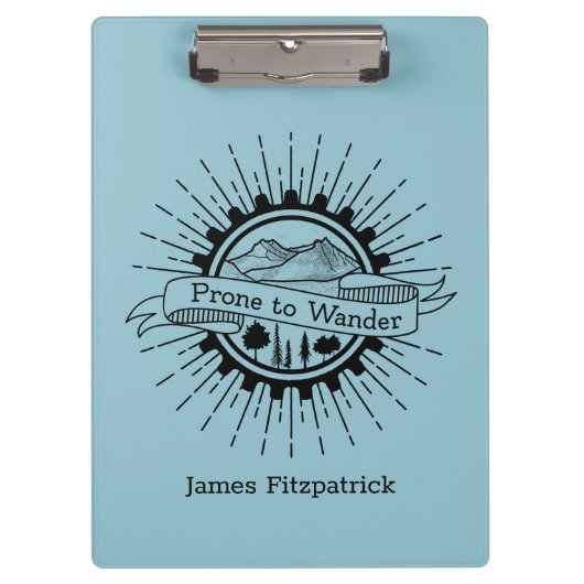 Anfällig für Wander Traveller Klemmbrett (Vorderseite)