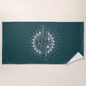 Anfällig für Wander Traveller Strandtuch (Vorderseite)