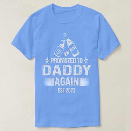 Anfang 2023 wieder nach Daddy befördert, bald Papa T-Shirt (Design vorne)