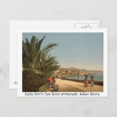 Anfang der 1900er Jahre Italien, Promenade in San Postkarte (Vorne/Hinten)