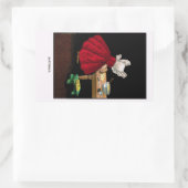 Anfang der 1900er Jahre Sunbonnet Sue Magnet Rechteckiger Aufkleber (Tasche)