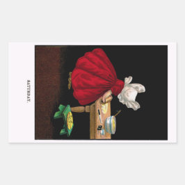 Anfang der 1900er Jahre Sunbonnet Sue Magnet Rechteckiger Aufkleber