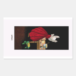 Anfang der 1900er Jahre Sunbonnet Sue Magnet Rechteckiger Aufkleber